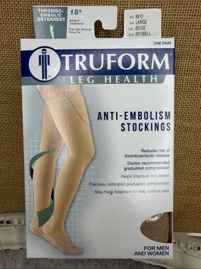 Truform Anti-Embolism Stockings - Beige (Large)